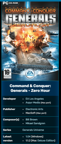 تحميل لعبة command conquer generals zero hour كاملة برابط واحد